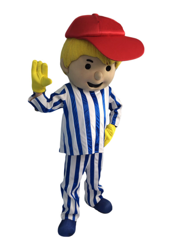 boy with cap mascot – Mascot Rental for Event & Children Party