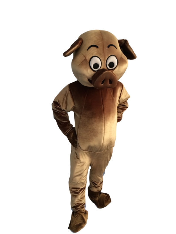 Golden Pig Mascot