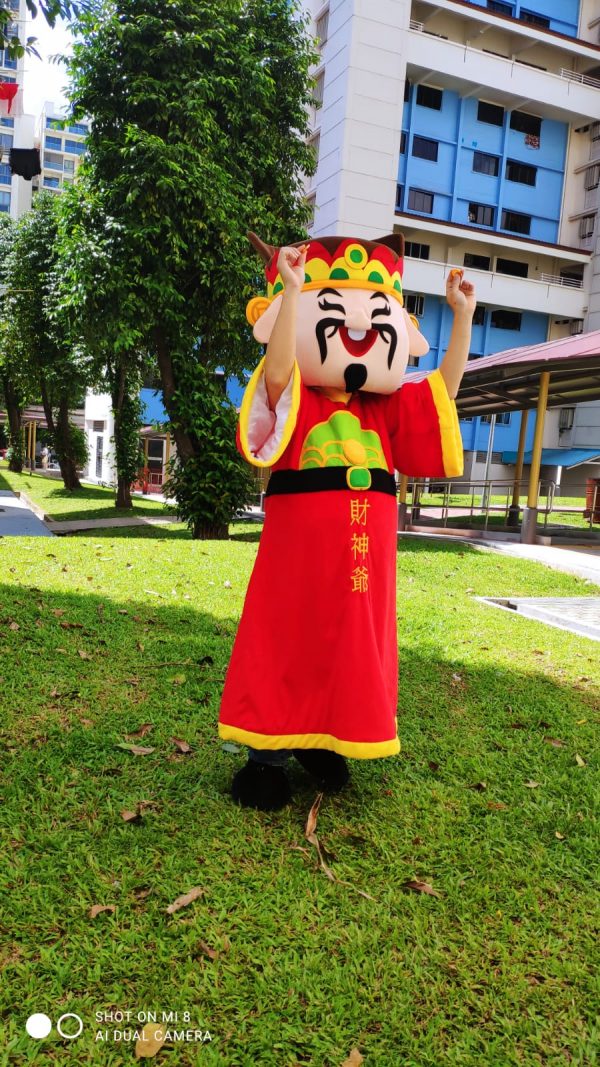 God of Fortune Mascot happy