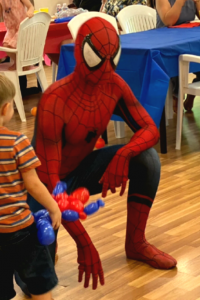 Spiderman character appearance in Singapore