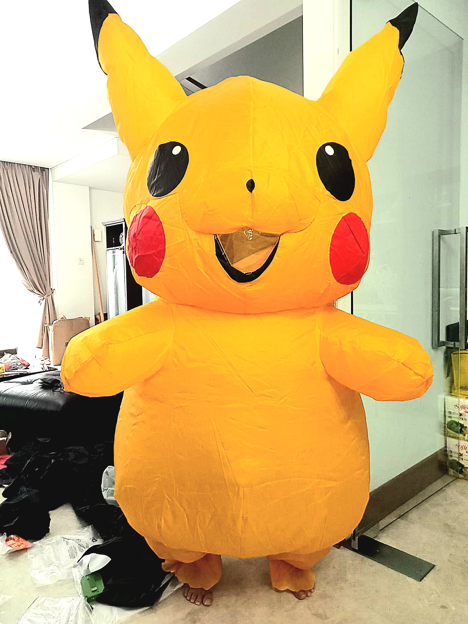 Pikachu Mascot (Inflatable Pokemon Mascot) Cosplay – Mascot Rental for Event & Children Party
